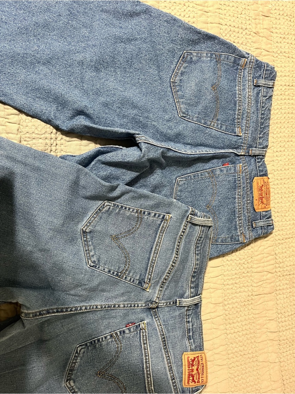 Levi's Relaxed Fit Light Blue Denim Jeans Pair